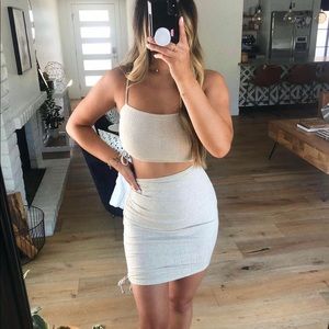 🌿Double ruched cut out mini dress🌿